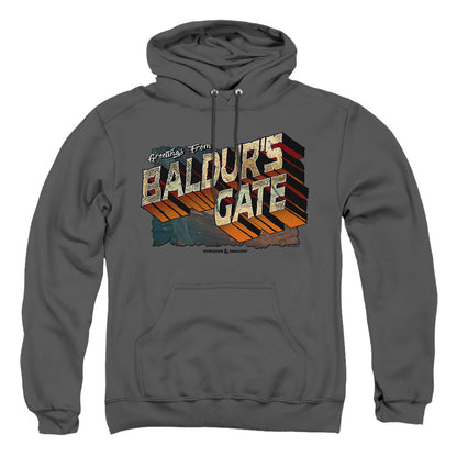 Dungeons And Dragons Baldurs Gate Mens Hoodie Charcoal