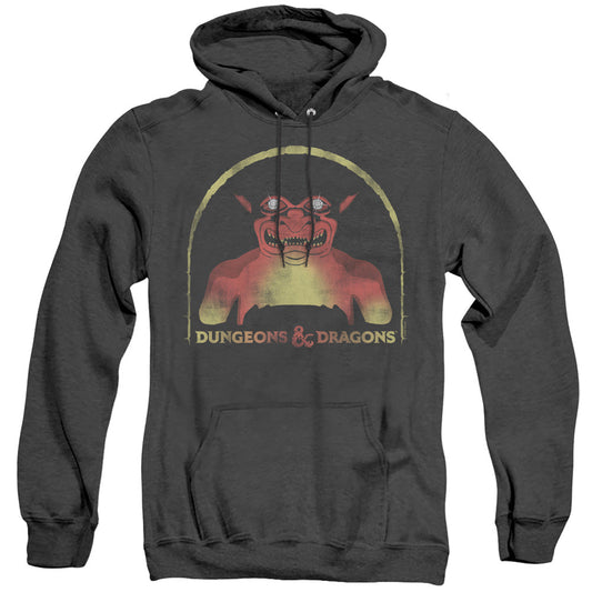Dungeons And Dragons Old School Heather Mens Hoodie Black