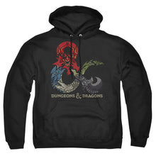 Load image into Gallery viewer, Dungeons And Dragons Dragons In Dragons Mens Hoodie Black
