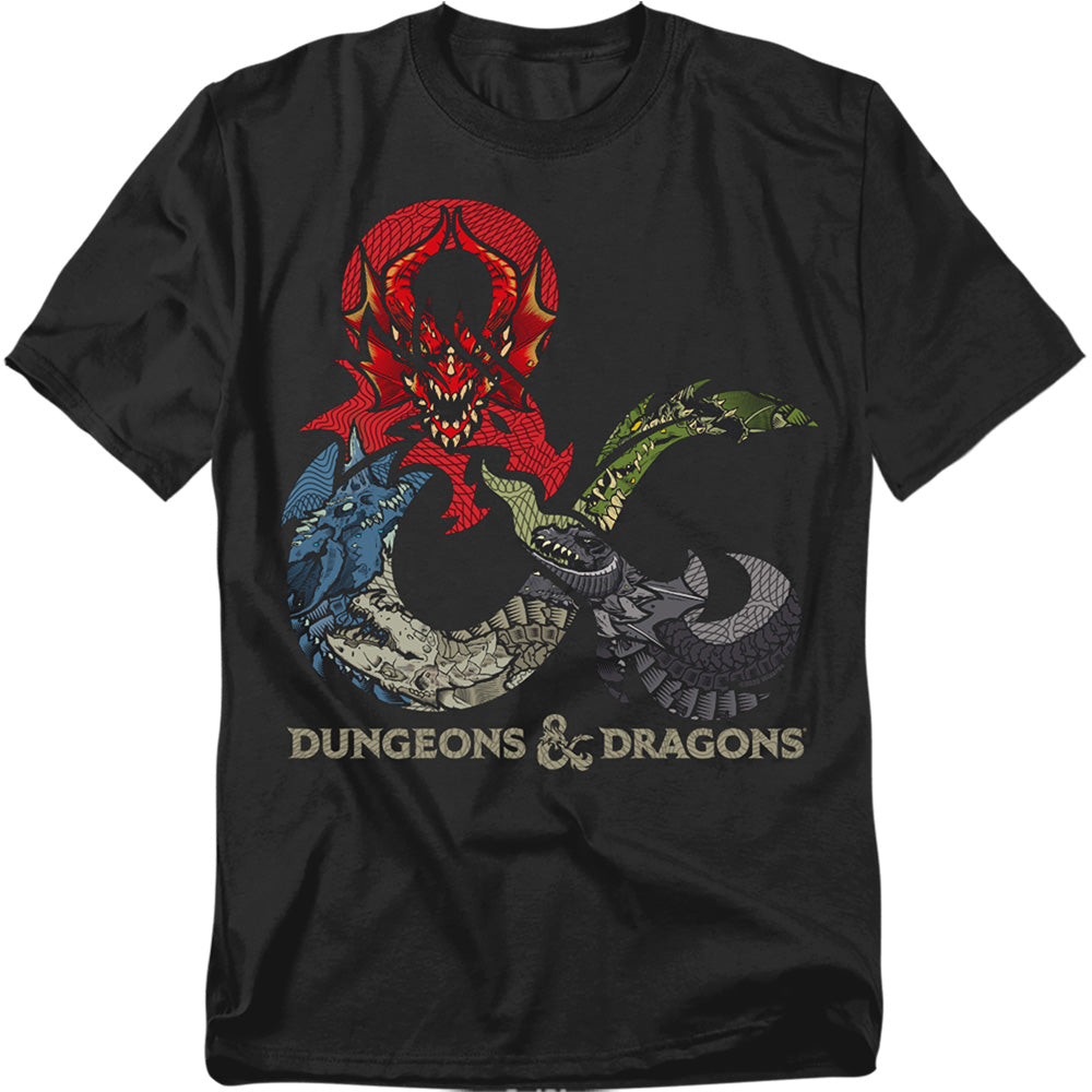 Dungeons And Dragons Dragons In Dragons Mens T Shirt Black