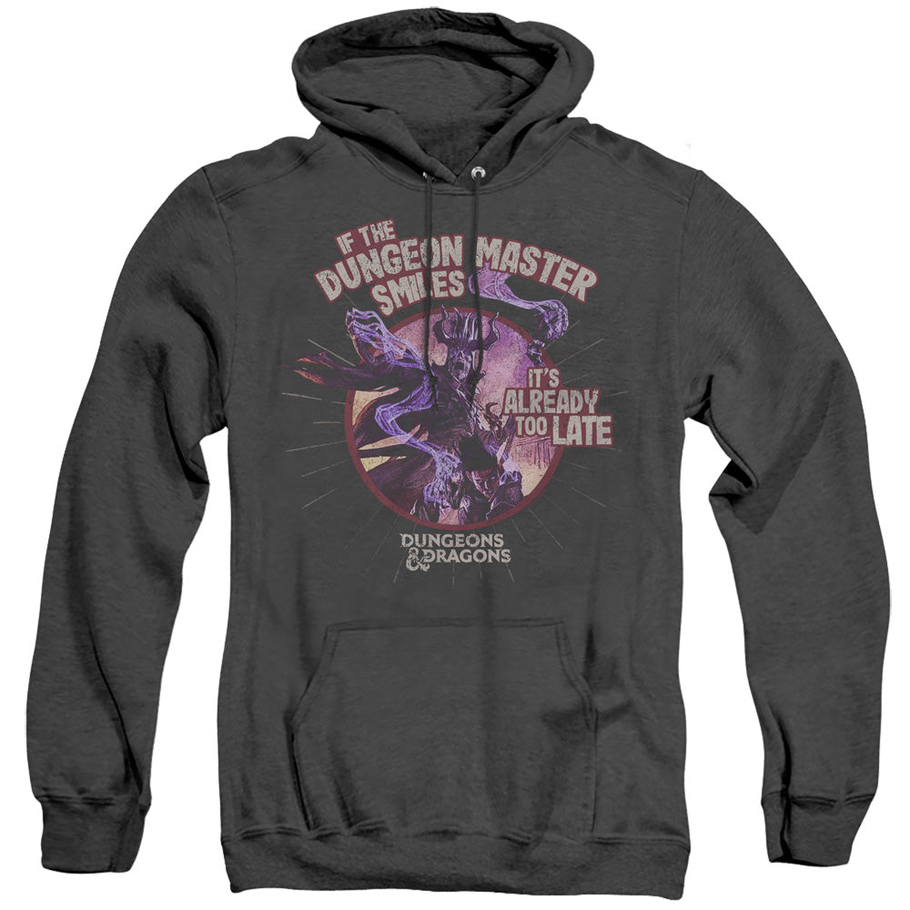 Dungeons And Dragons Dungeon Master Smiles Heather Mens Hoodie Black