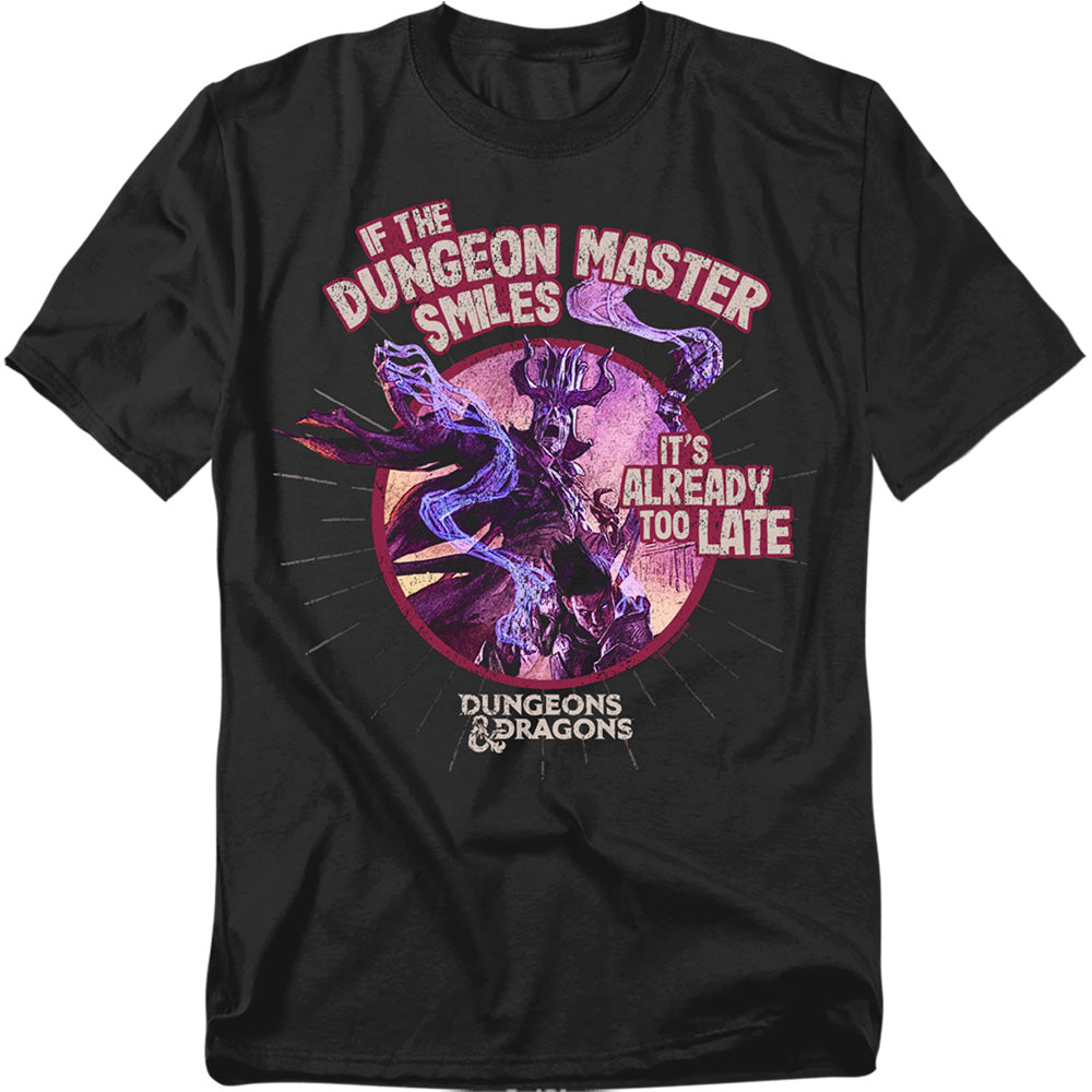 Dungeons And Dragons Dungeon Master Smiles Mens T Shirt Black