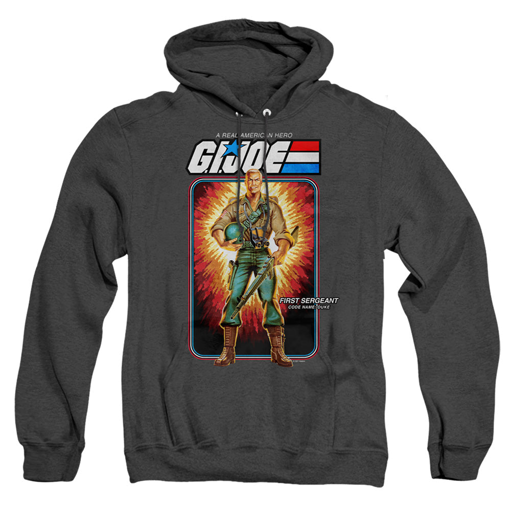 G.I. Joe Duke Card Heather Mens Hoodie Black