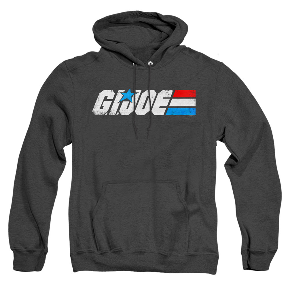 G.I. Joe Distressed Logo Heather Mens Hoodie Black