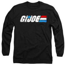 Load image into Gallery viewer, G.I. Joe Distressed Logo Mens Long Sleeve Shirt Black Officially Licensed
