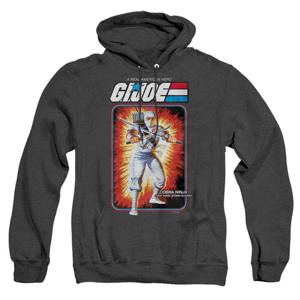G.I. Joe Storm Shadow Card Heather Mens Hoodie Black