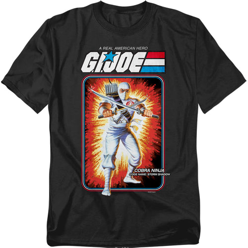 G.I. Joe Storm Shadow Card Mens T Shirt Black