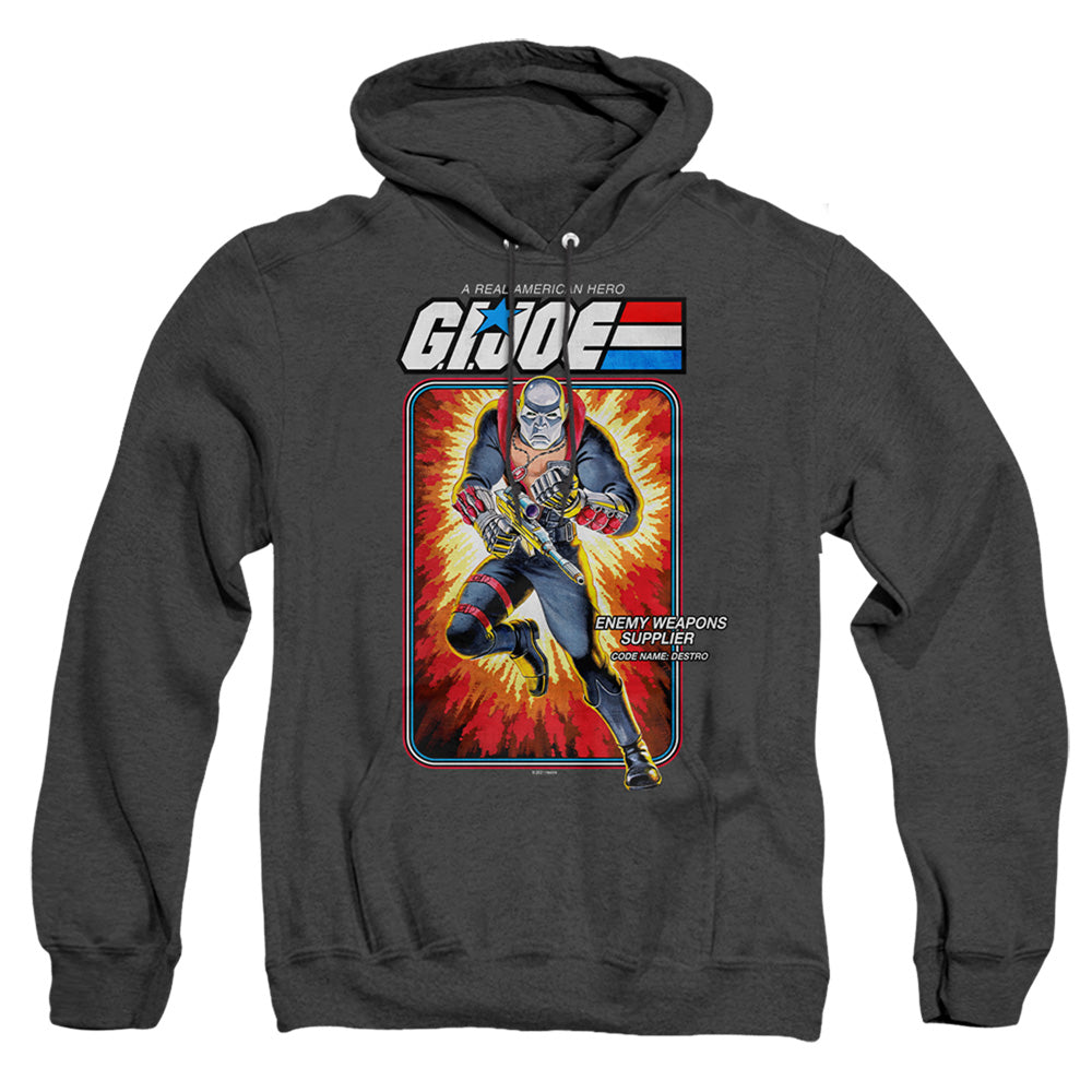 G.I. Joe Destro Card Heather Mens Hoodie Black