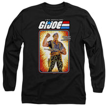Load image into Gallery viewer, G.I. Joe Flint Card Mens Long Sleeve Shirt Black Officially Licensed
