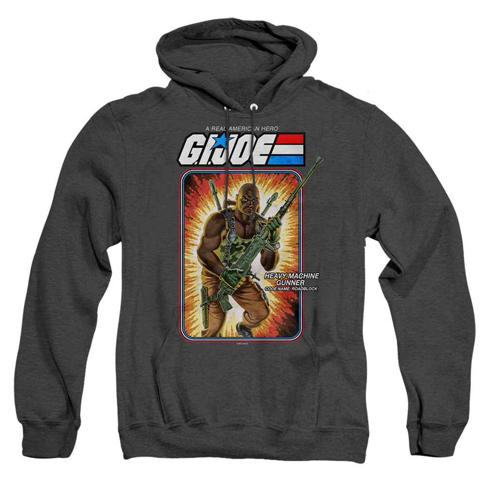 G.I. Joe Roadblock Card Heather Mens Hoodie Black