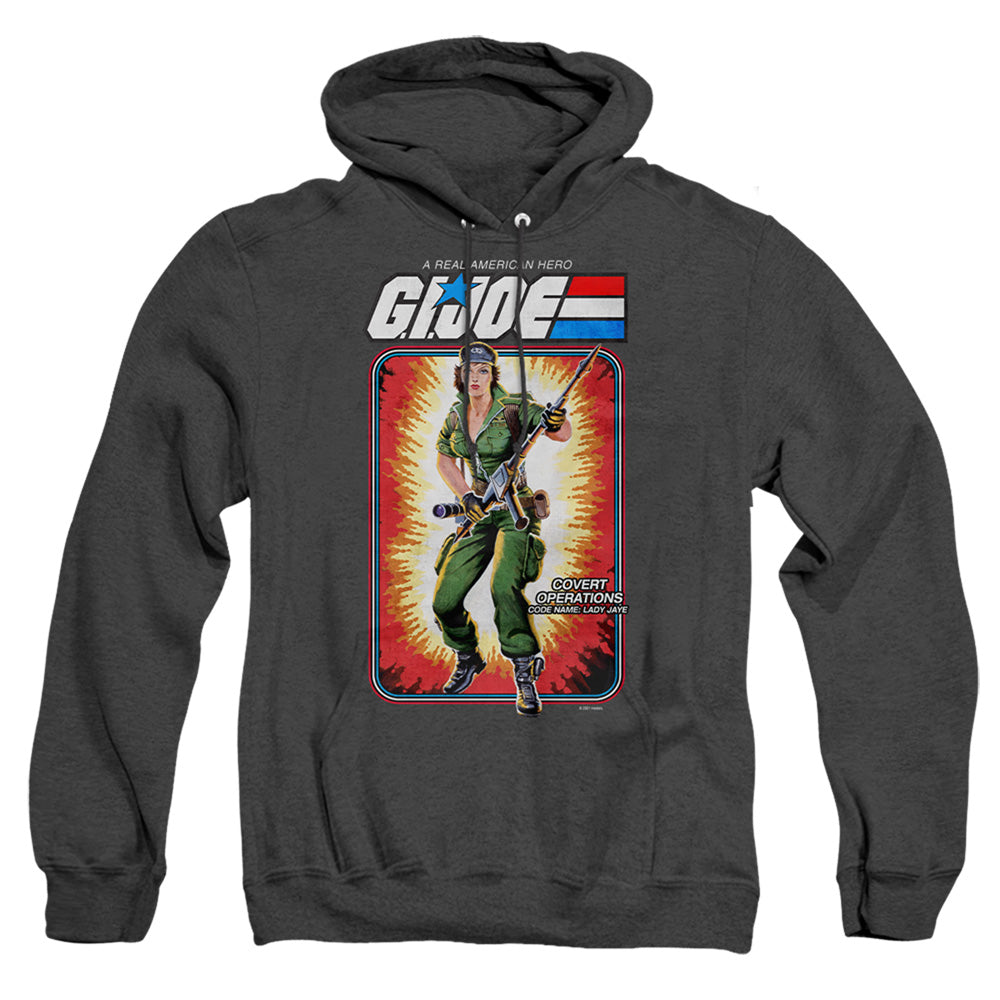 G.I. Joe Lady Jaye Card Heather Mens Hoodie Black