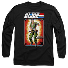Load image into Gallery viewer, G.I. Joe Lady Jaye Card Mens Long Sleeve Shirt Black Officially Licensed
