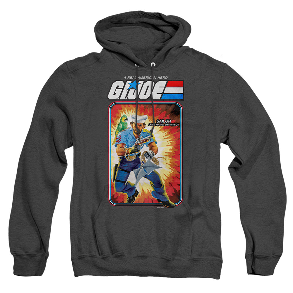 G.I. Joe Shipwreck Card Heather Mens Hoodie Black