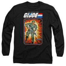 Load image into Gallery viewer, G.I. Joe Stalker Card Mens Long Sleeve Shirt Black Officially Licensed
