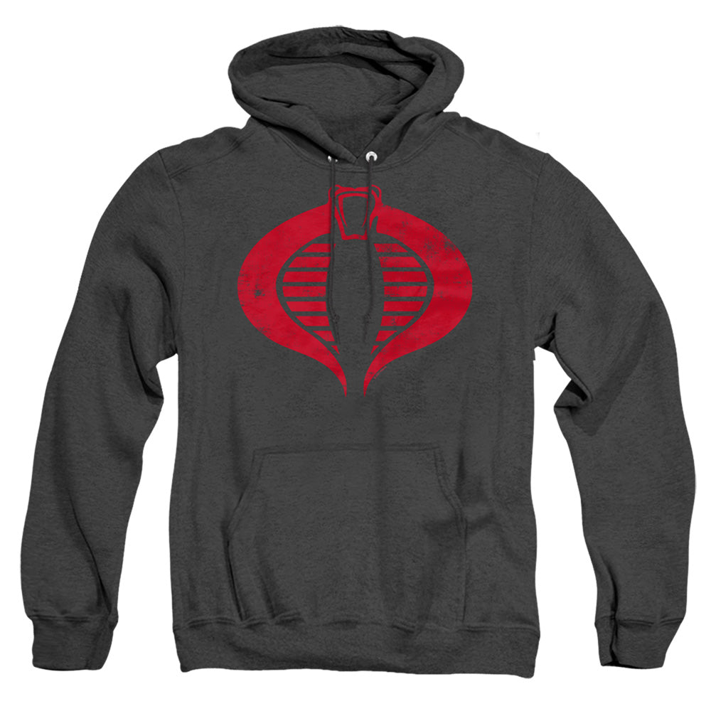 G.I. Joe Cobra Logo Heather Mens Hoodie Black