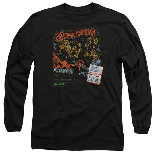 Hammer House Of Horror Creeping Unknown Mens Long Sleeve Shirt Black Officially Licensed