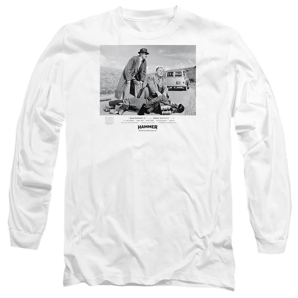 Hammer House Of Horror Quartermass 11 Mens Long Sleeve Shirt White Officially Licensed