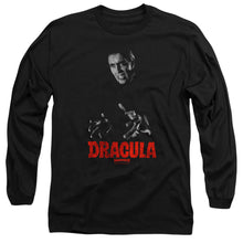 Load image into Gallery viewer, Hammer House Of Horror Christopher Lee Dracula Mens Long Sleeve Shirt Black Officially Licensed

