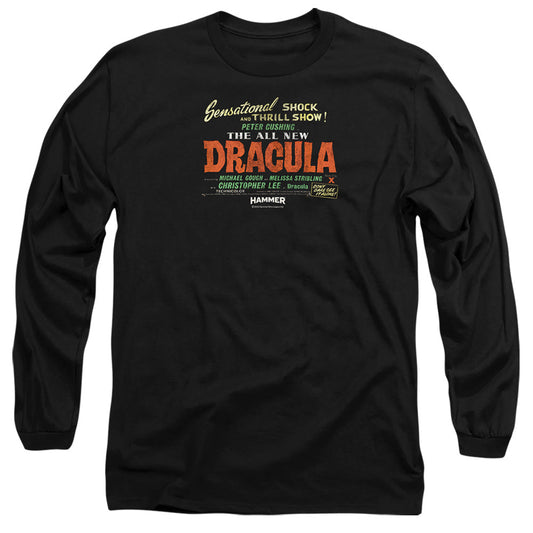 Hammer House Of Horror All New Mens Long Sleeve Shirt Black Officially Licensed