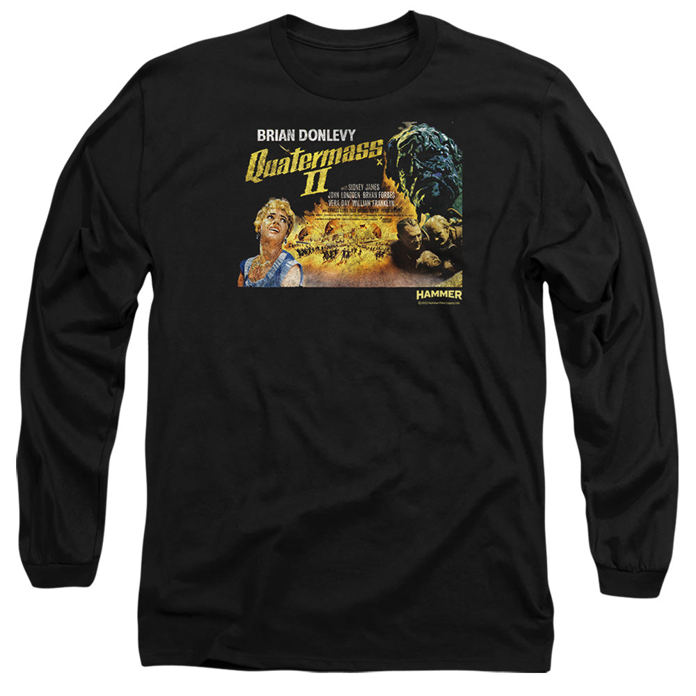 Hammer House Of Horror Quartermass Mens Long Sleeve Shirt Black Officially Licensed