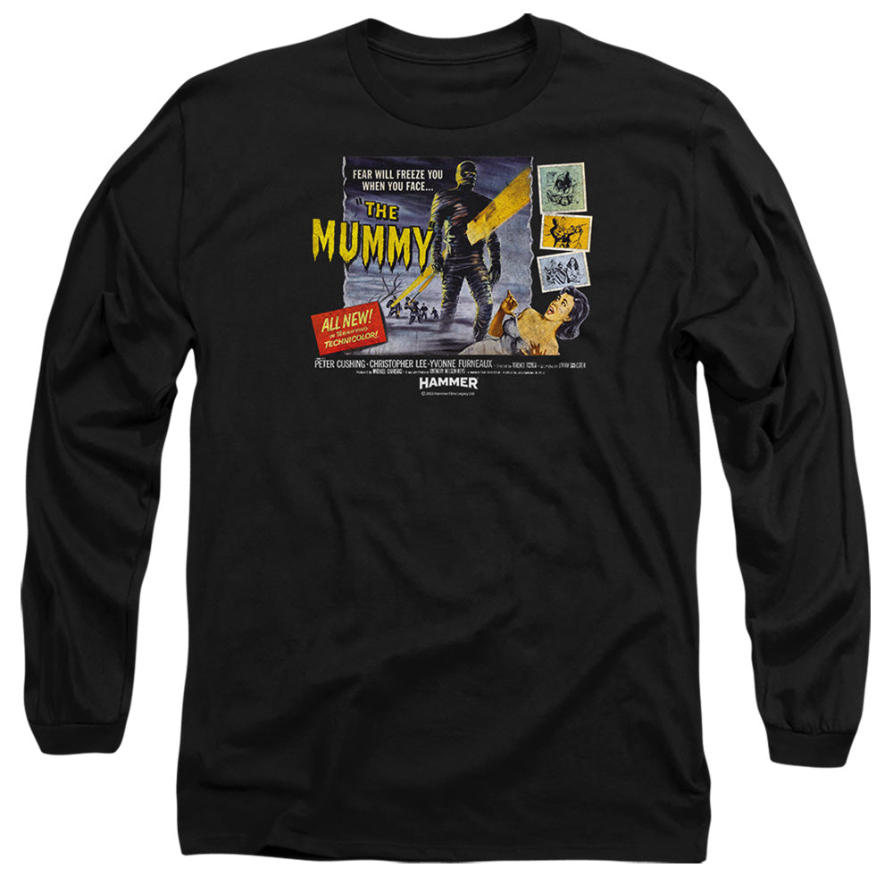 Hammer House Of Horror Fear Will Freeze You Mens Long Sleeve Shirt Black Officially Licensed