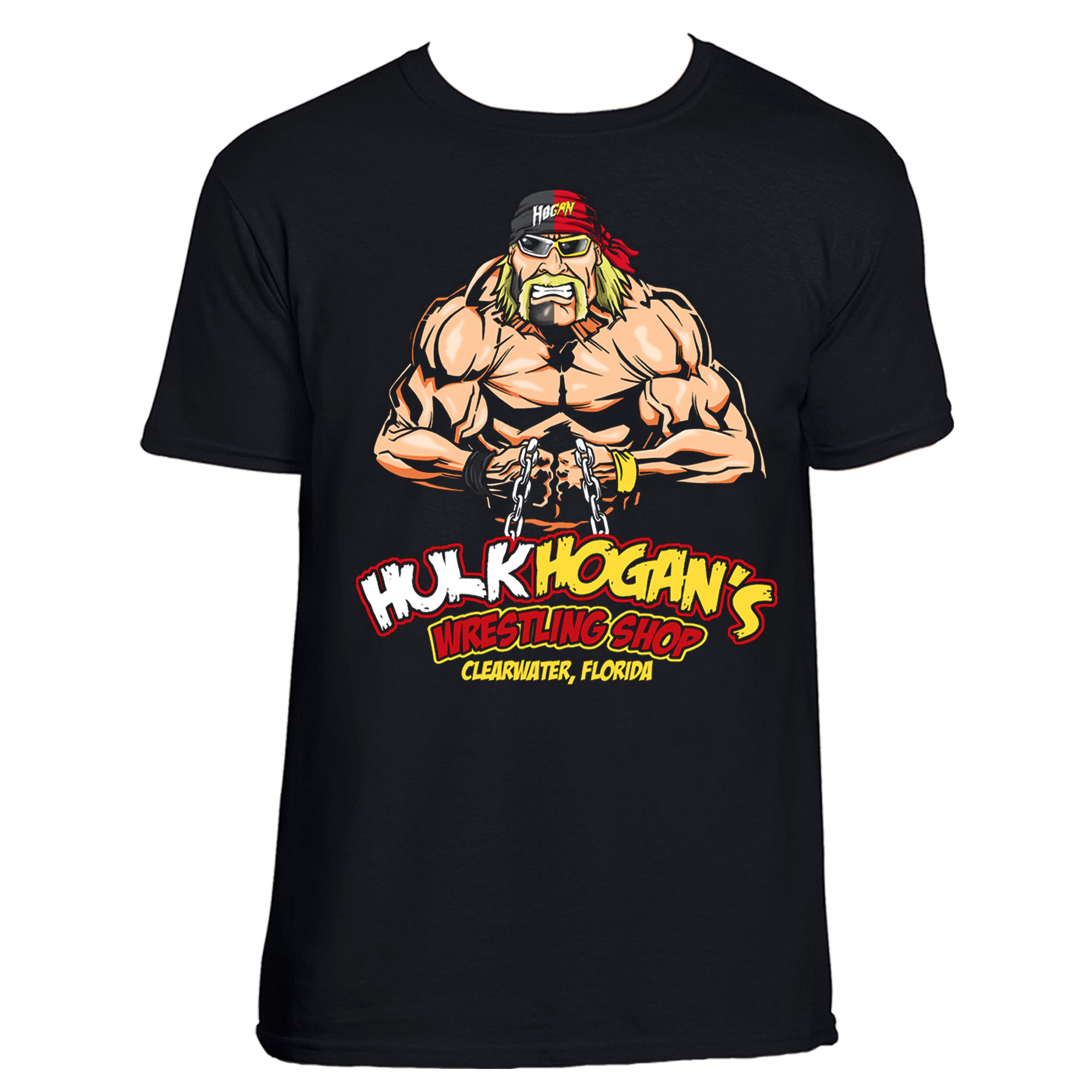 Hulk Hogan Splitface Mens T Shirt Black