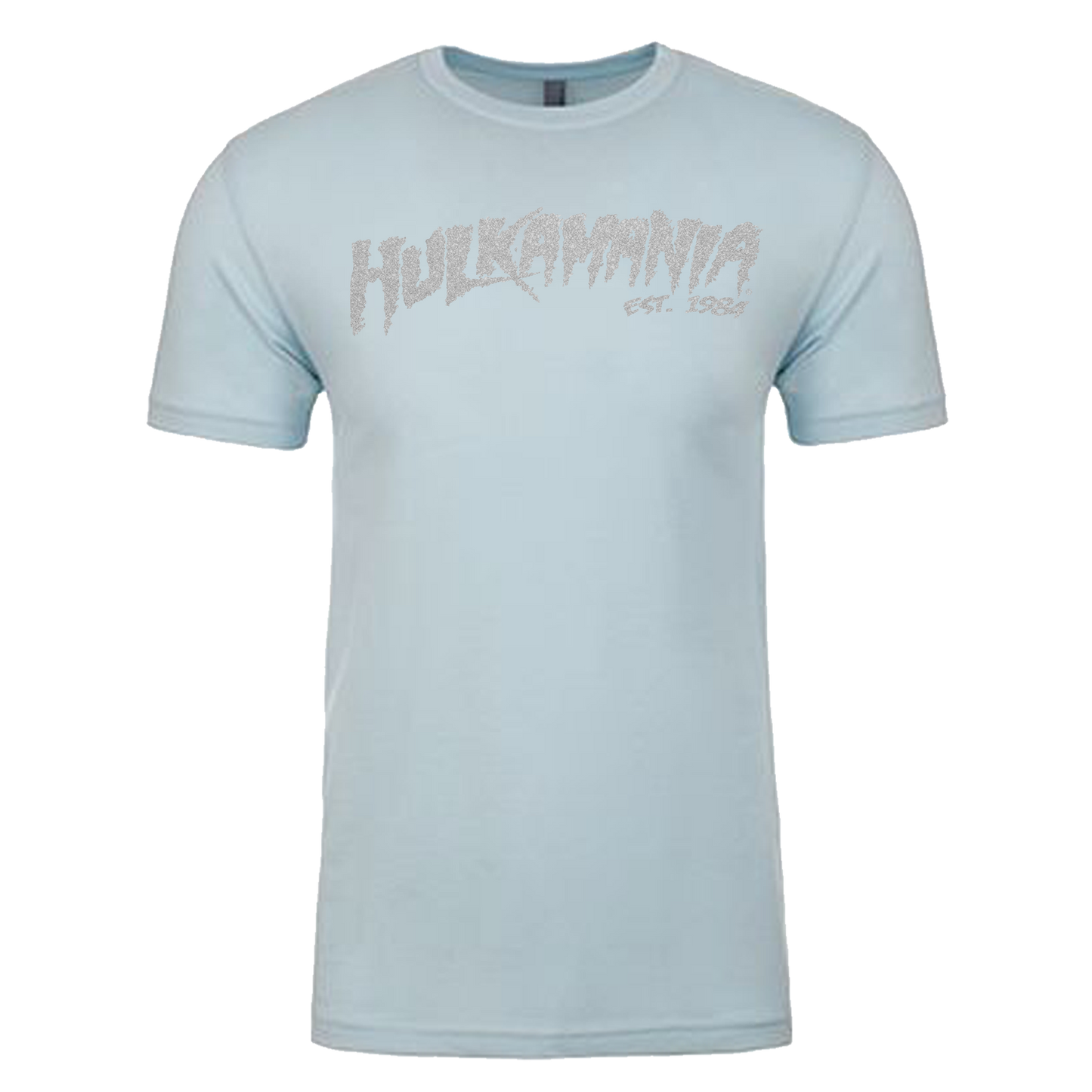 Hulk Hogan Reflective Hulkamania Mens T Shirt Baby Blue