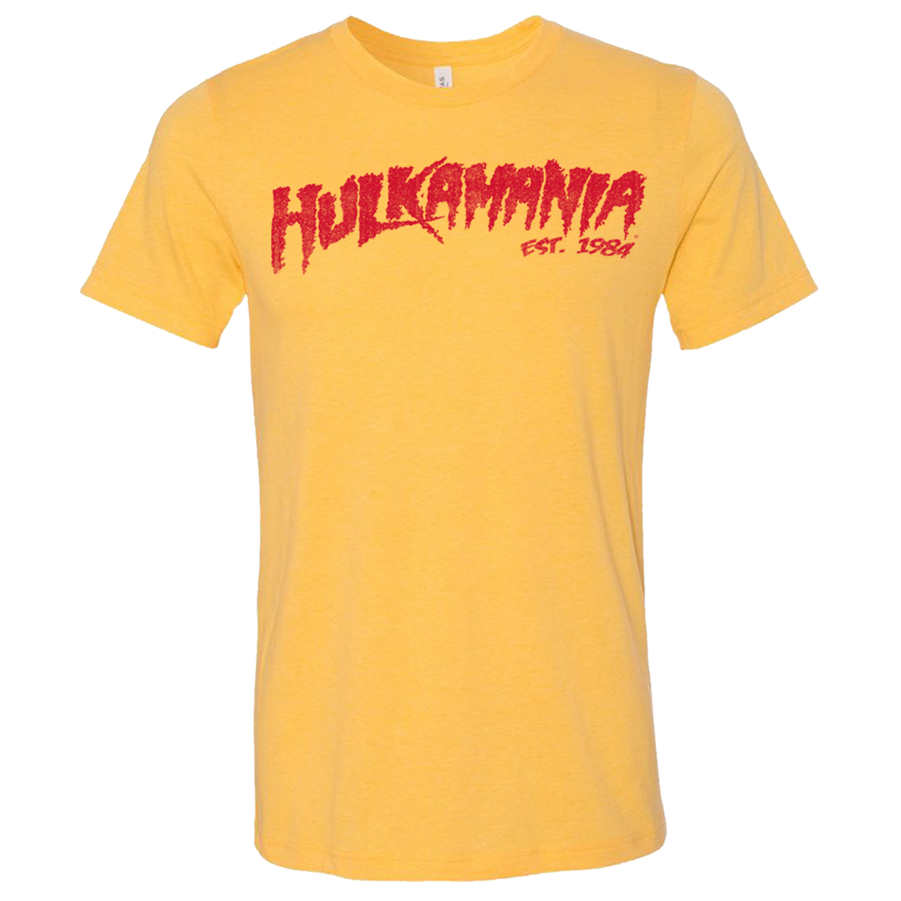 Hulk Hogan Hulkamania Adult Mens T Shirt Vintage Yellow