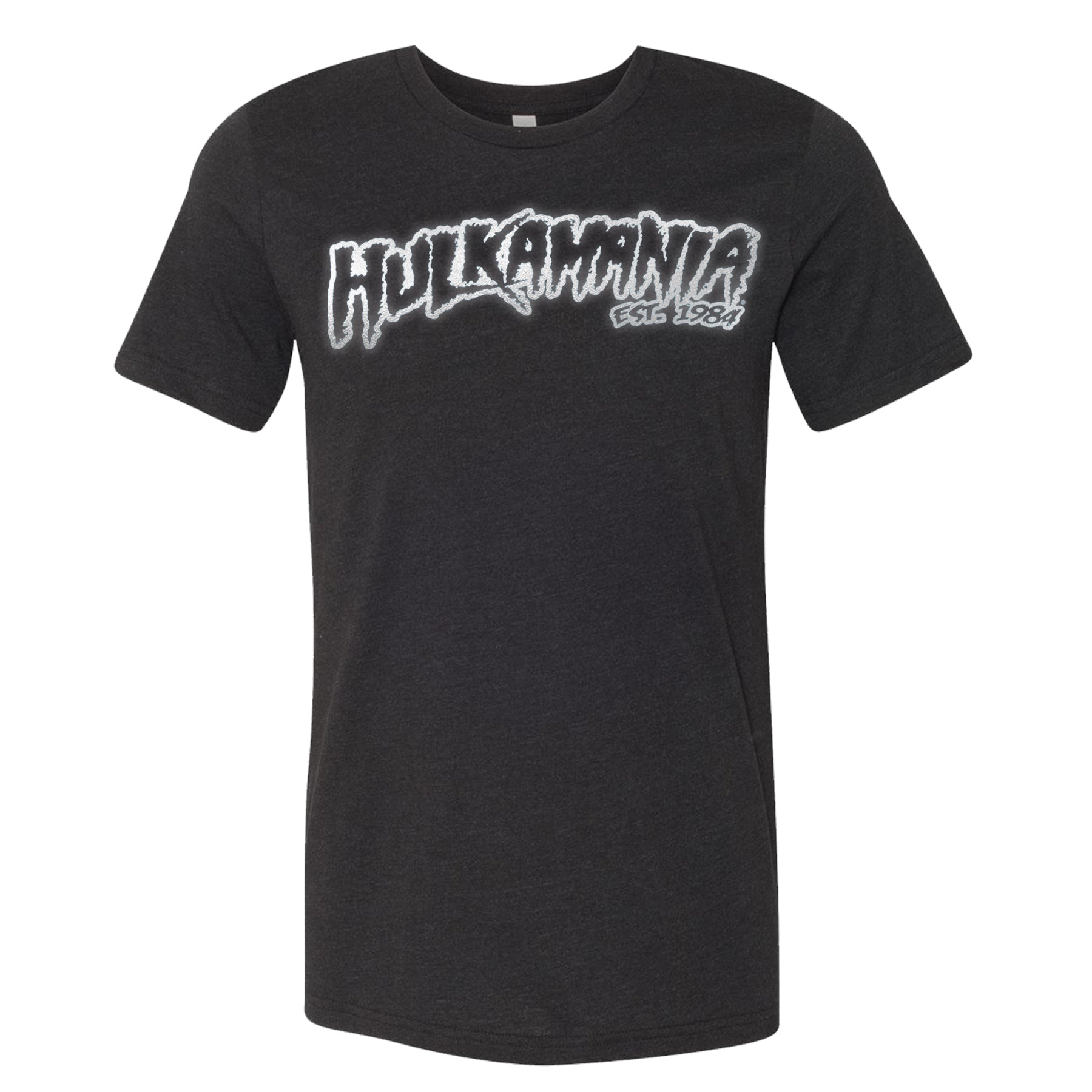 Hulk Hogan Black Reflective Hulkamania Est. 1984 Mens T Shirt