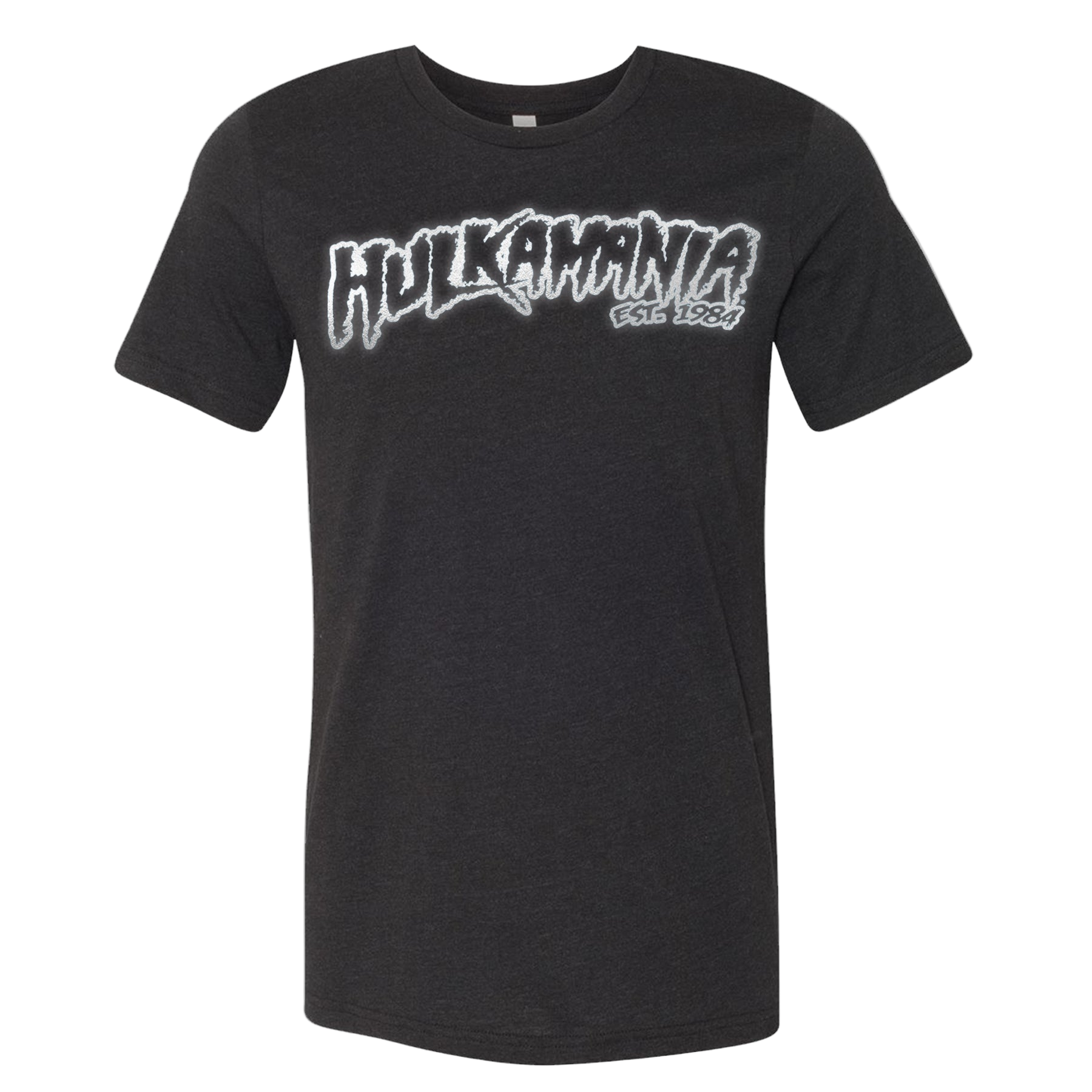 Hulk Hogan Black Reflective Hulkamania Est. 1984 Mens T Shirt