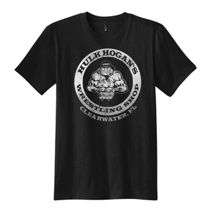 Hulk Hogan's Wrestling Shop Black Reflective HBS Mens T Shirt Black