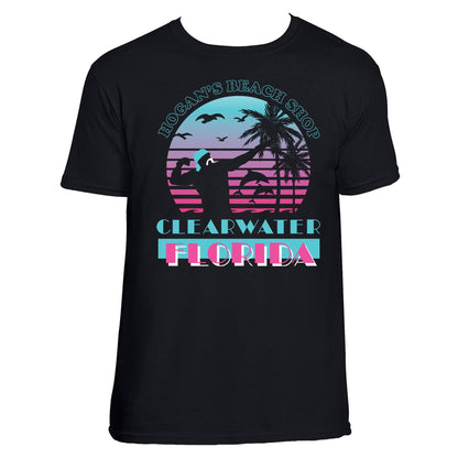 Hulk Hogan Hogan's Beach Shop Miami Vice Mens T Shirt Black