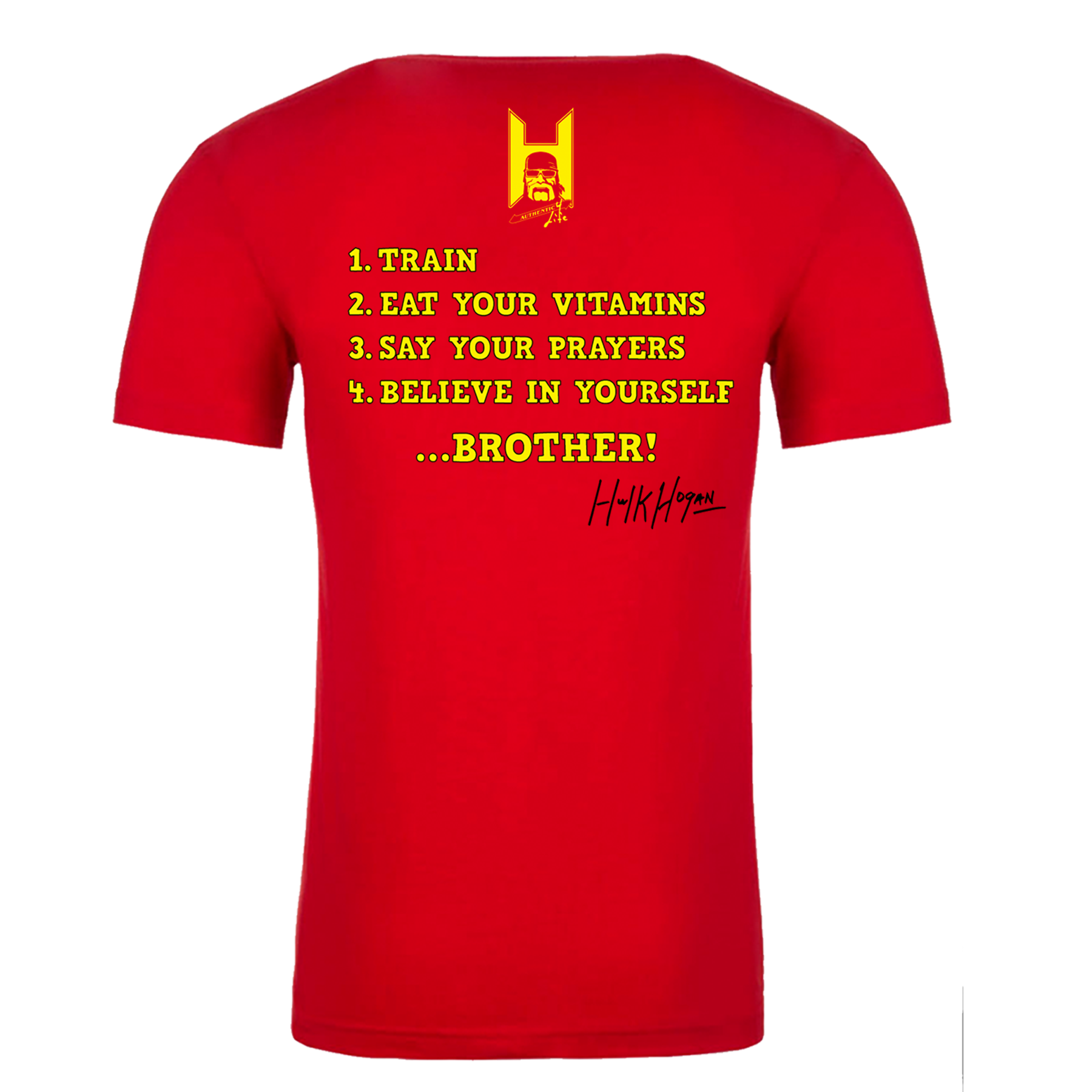 Hulk Hogan Hulks Rules Mens T Shirt Red