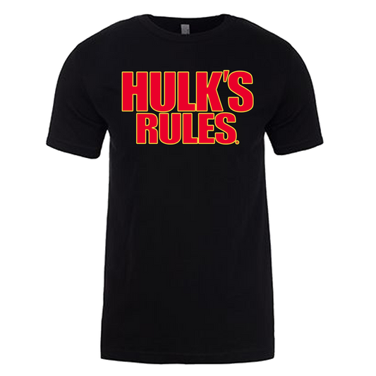 Hulk Hogan Hulk's Rules Mens T Shirt Black