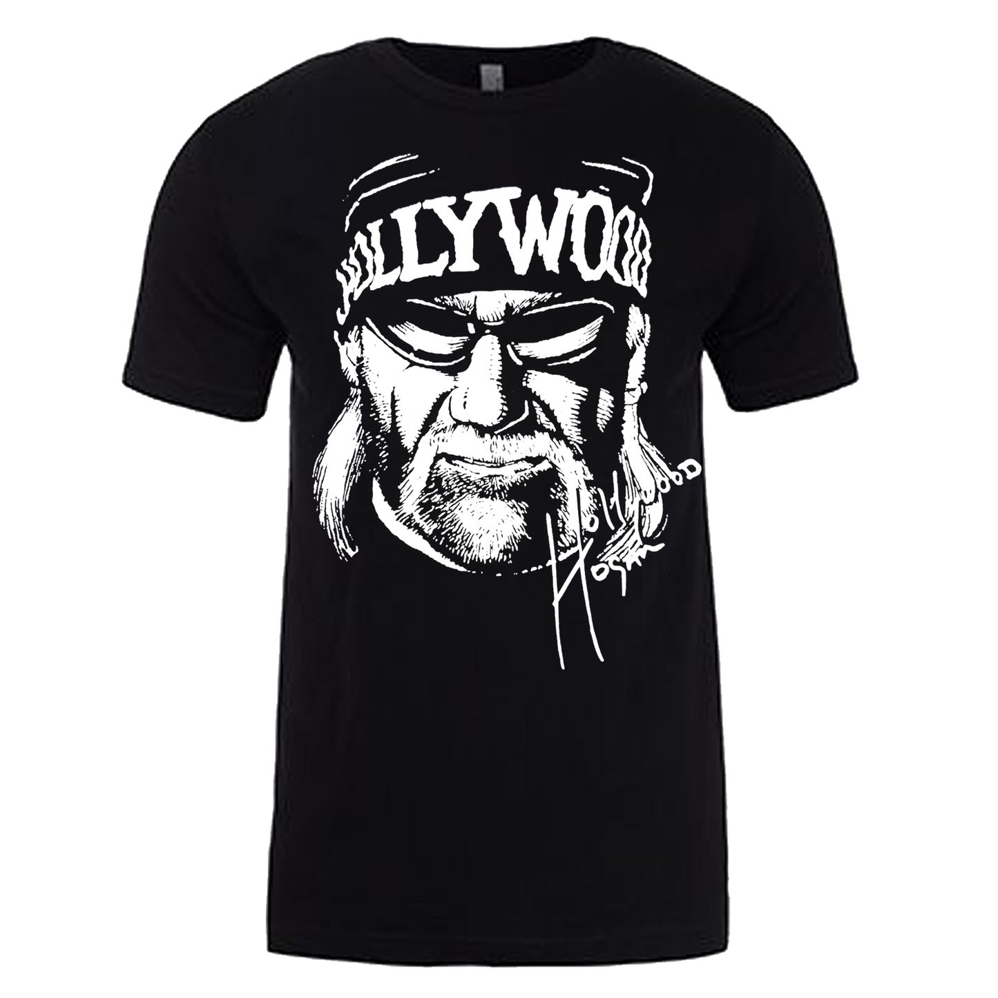 Hulk Hogan Hollywood Face Mens T Shirt Black
