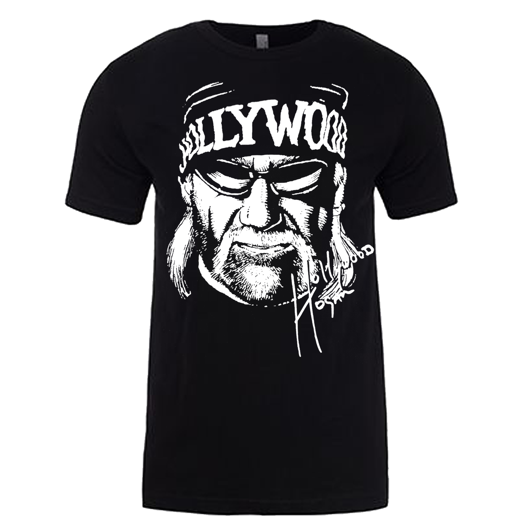 Hulk Hogan Hollywood Face Mens T Shirt Black