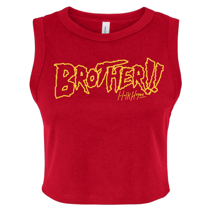 Hulk Hogan Brother Womens Crop Tank Top Shirt