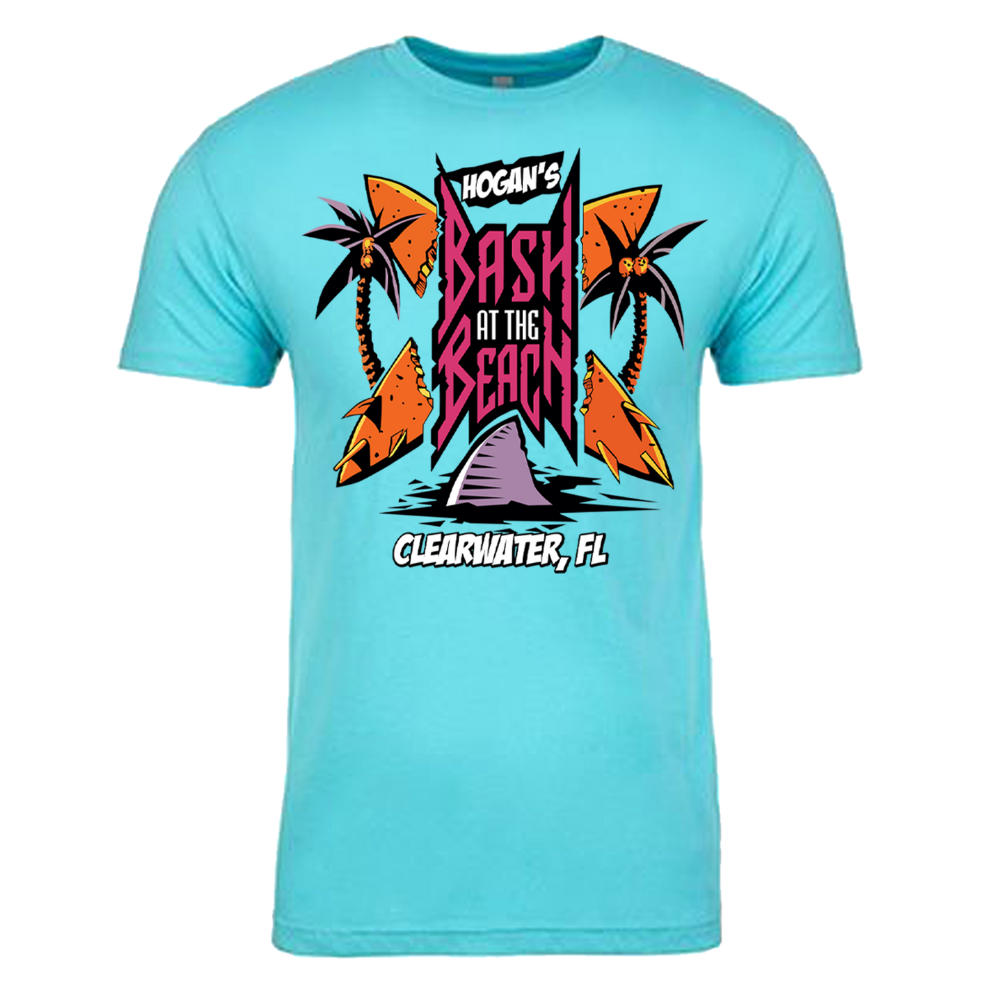 Hulk Hogan Bash at the Beach Mens T Shirt Blue