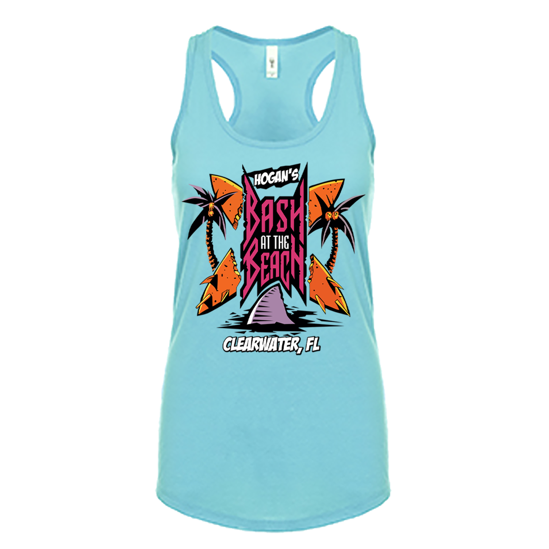  Hulk Hogan Bash At The Beach Womens Tank Top Shirt Blue