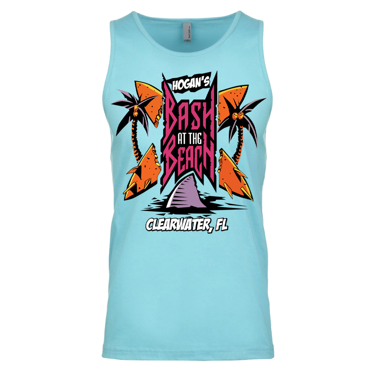 Hulk Hogan Bash At The Beach Mens Tank Top Shirt Blue