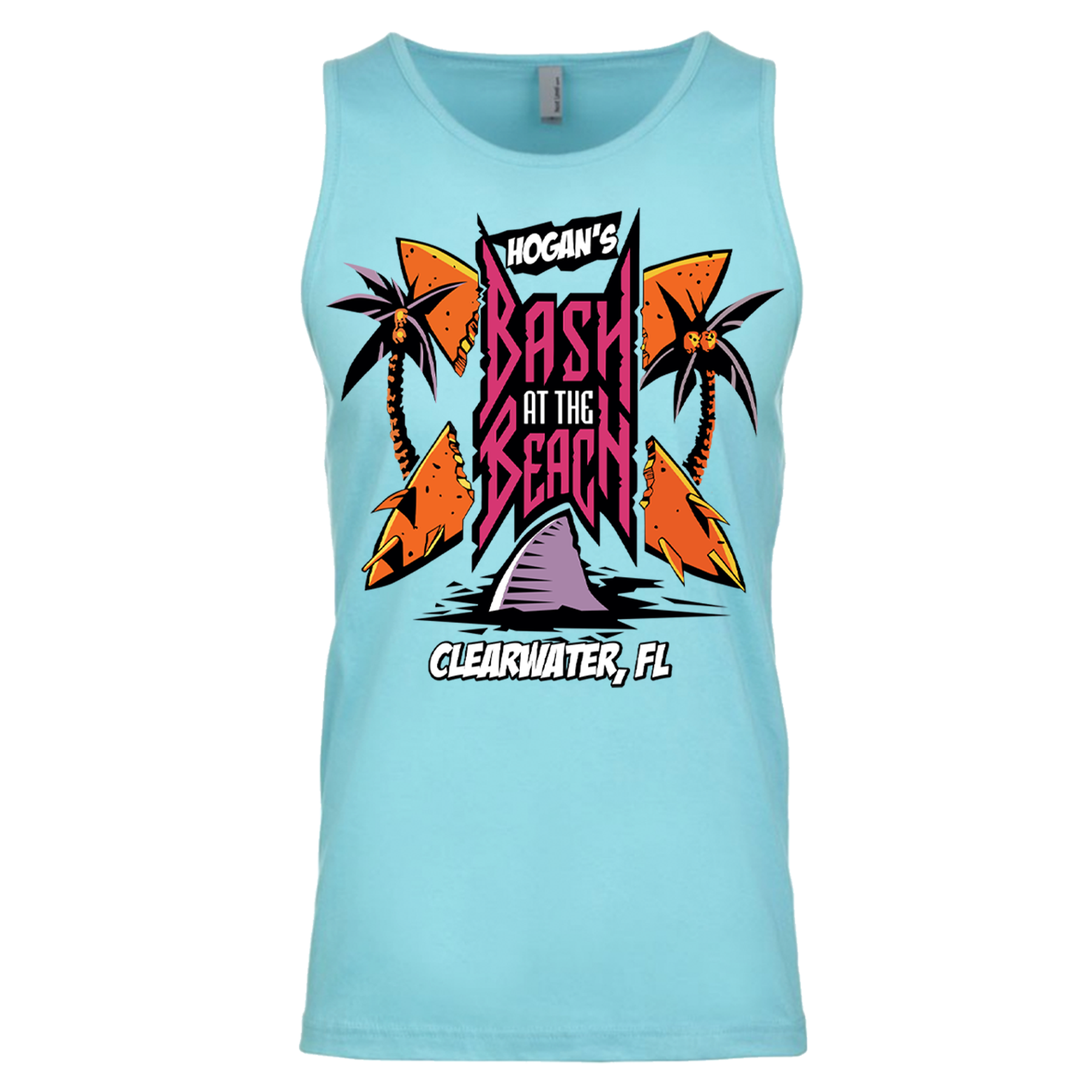 Hulk Hogan Bash At The Beach Mens Tank Top Shirt Blue