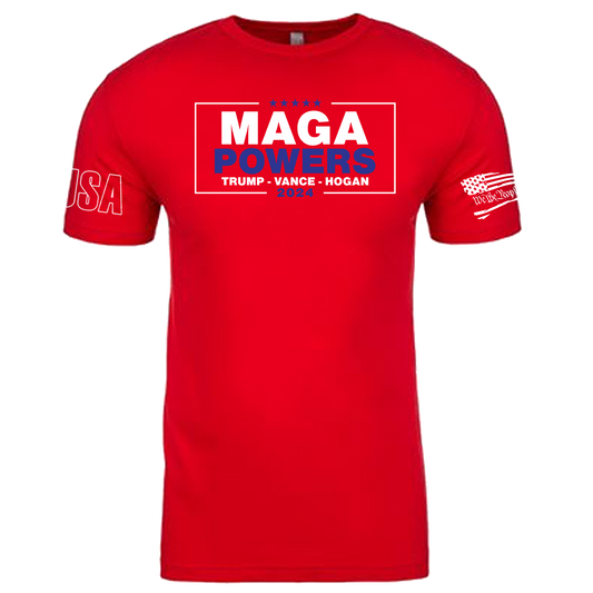 Hulk Hogan MAGA-Powers Mens T Shirt Red