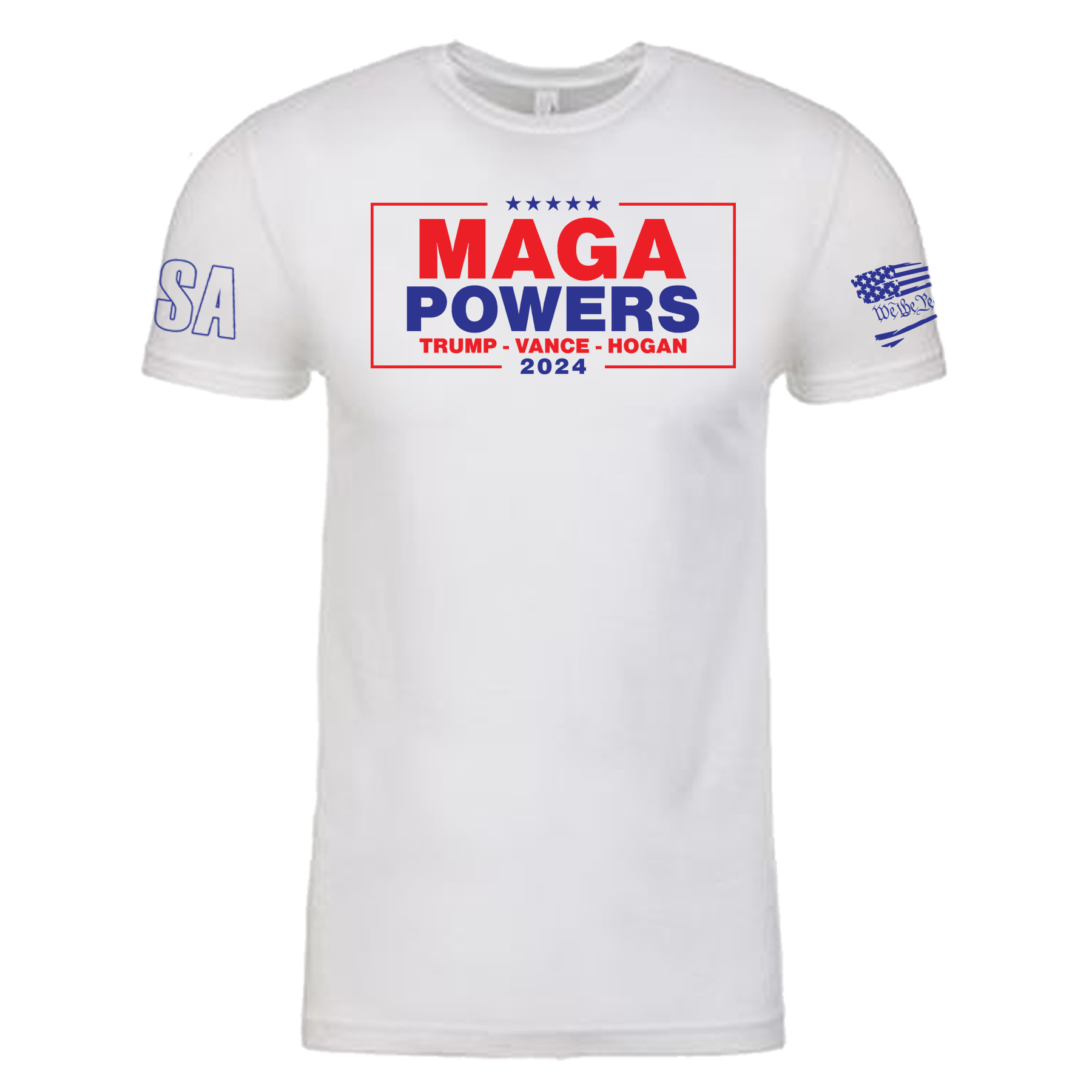 Hulk Hogan MAGA-Powers Mens T Shirt White