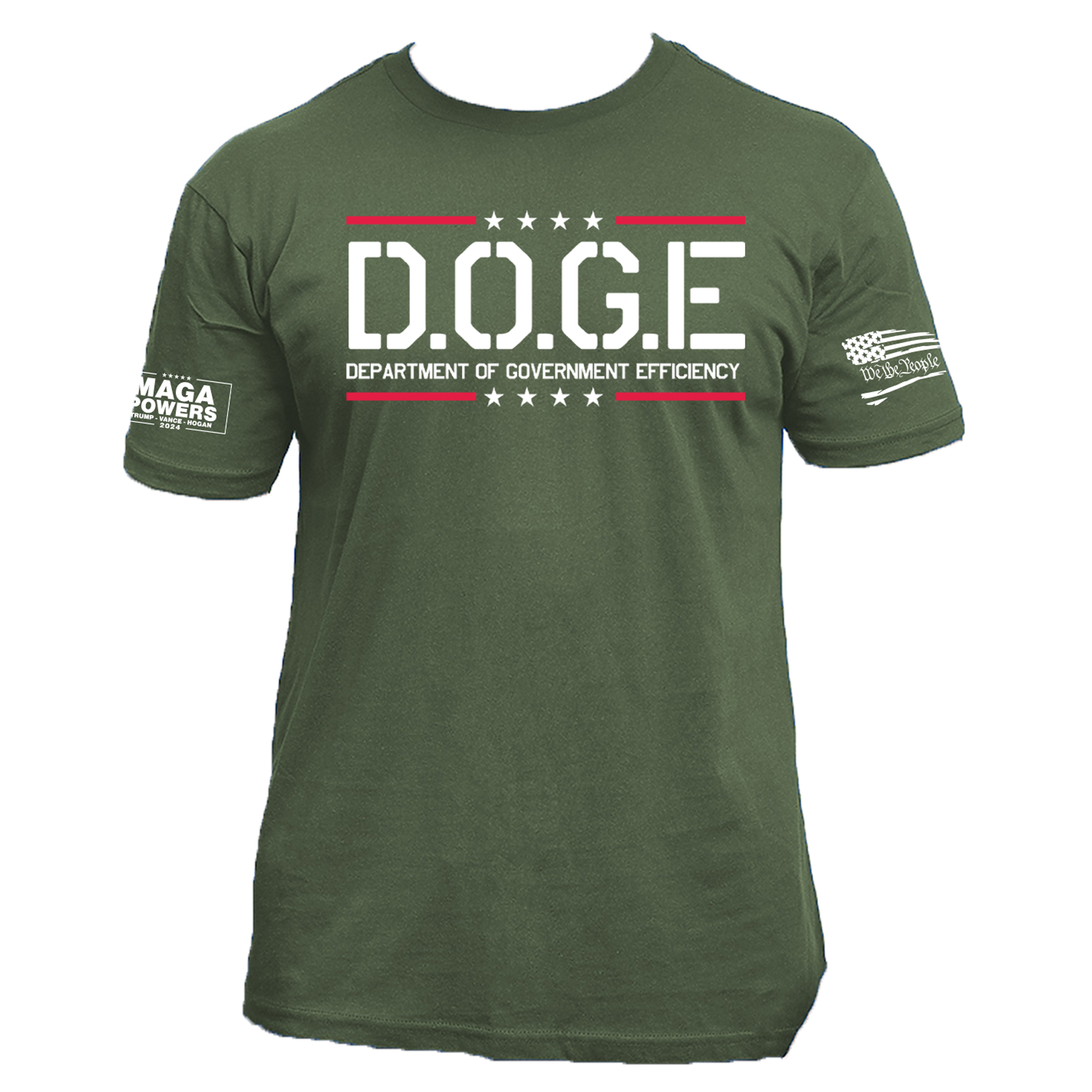 Hulk Hogan DOGE Mens T Shirt Military Green