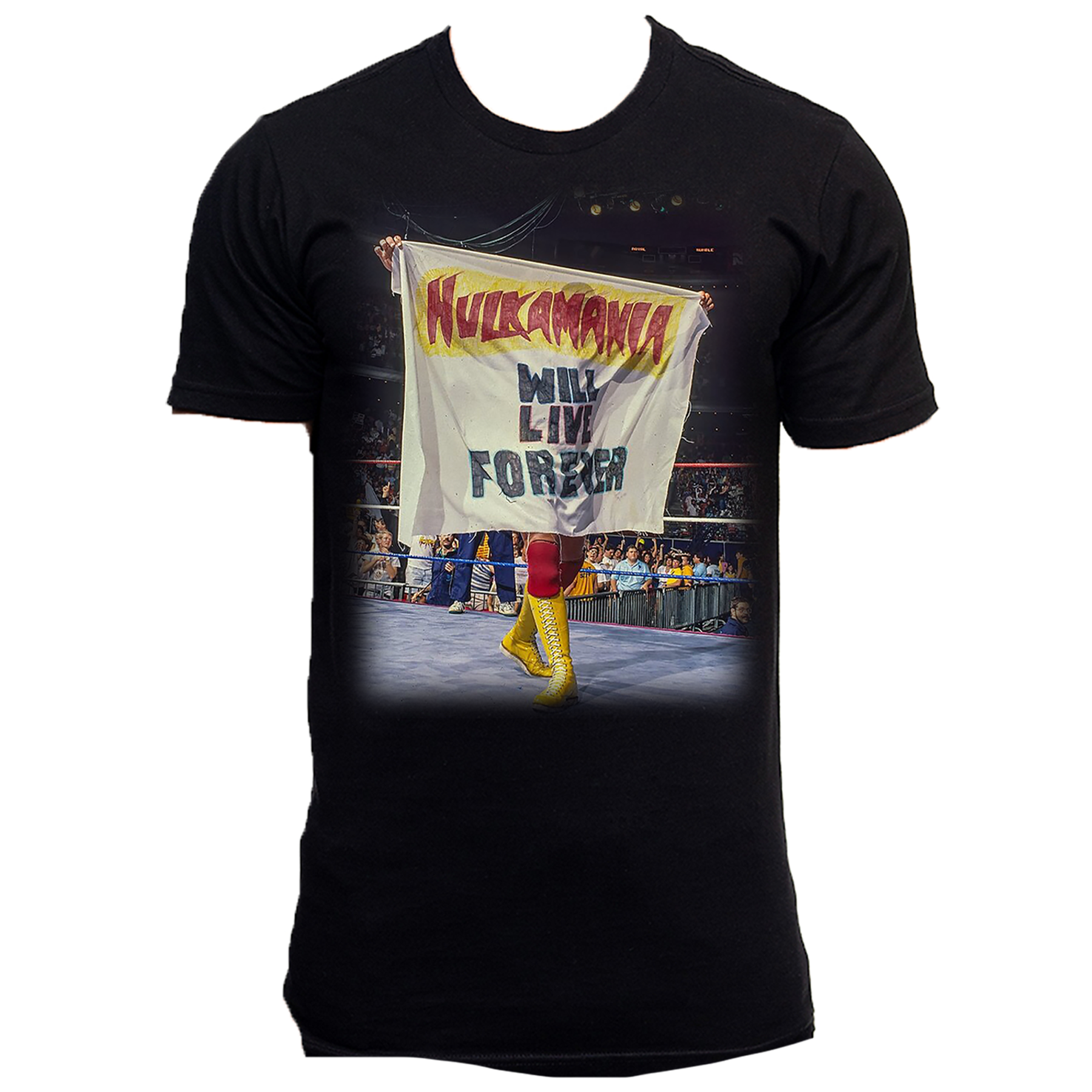 Hulk Hogan Hulkamania Will Live Forever Mens T Shirt Black