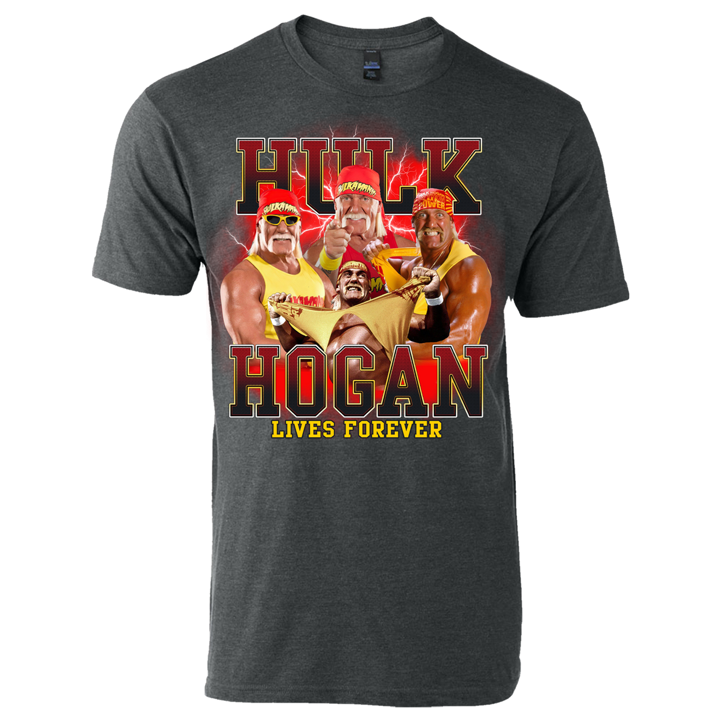 Hulk Hogan Lives Forever Collage Adult T Shirt