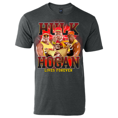 Hulk Hogan Lives Forever Collage Adult T Shirt