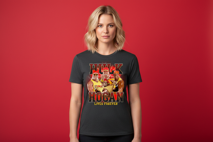 Hulk Hogan Lives Forever Collage Adult T Shirt