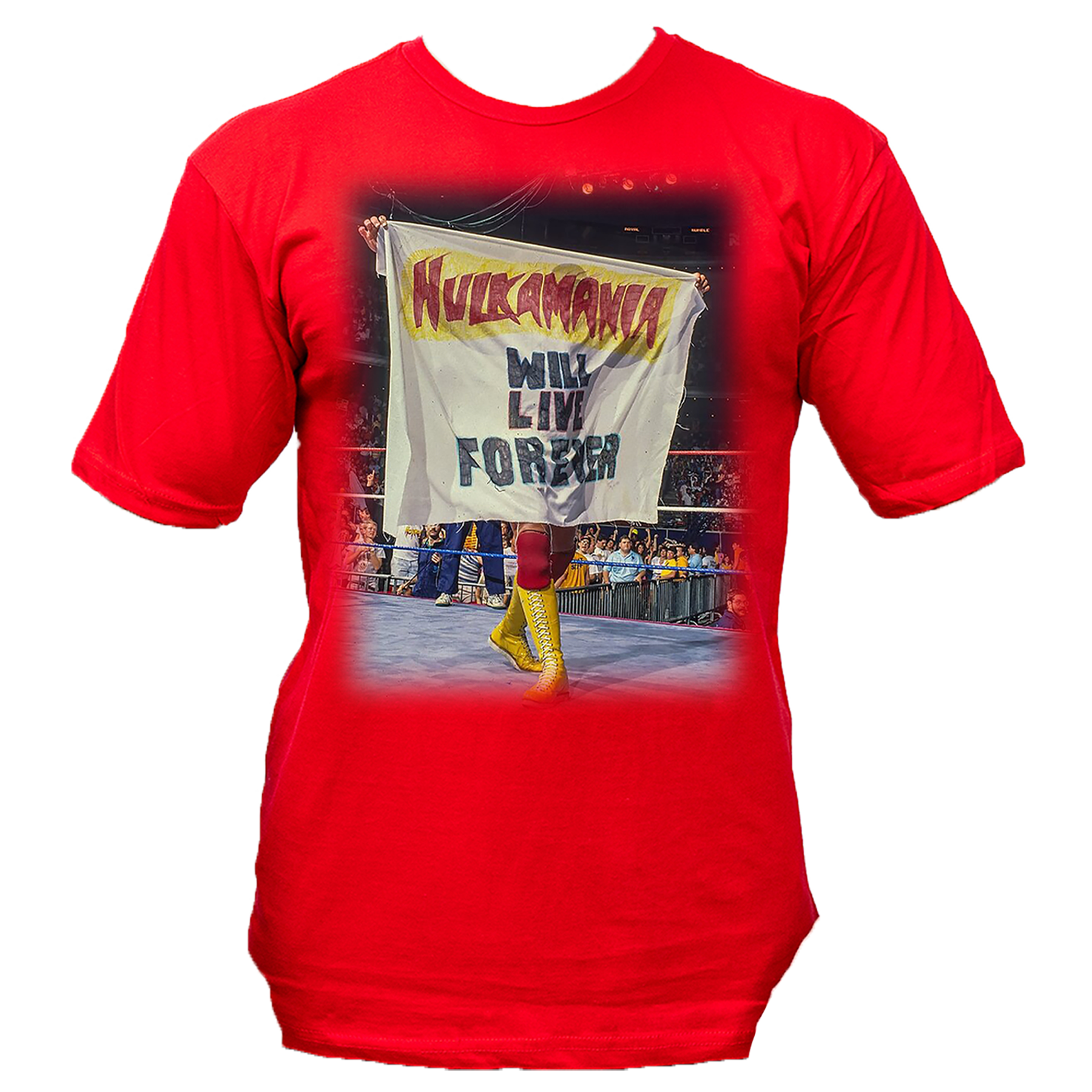 Hulk Hogan Hulkamania Will Live Forever Mens T Shirt Red