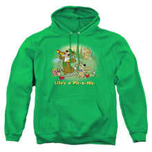 Load image into Gallery viewer, Yogi Bear Lifes A Pic-A-Nic Mens Hoodie Kelly Green
